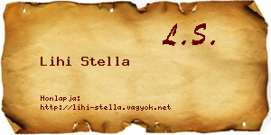Lihi Stella névjegykártya